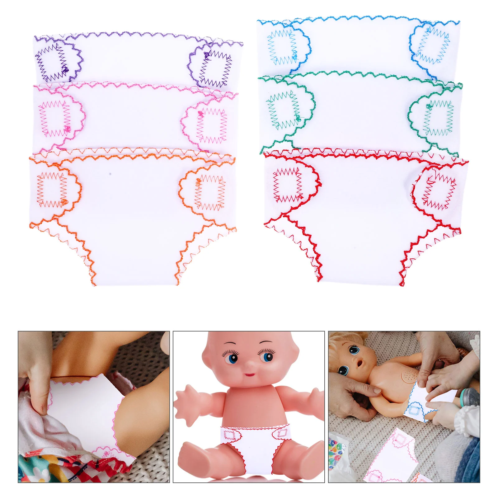 

Inch American Doll Diaper Cute Baby Doll Nappies Changing Pants Underwear Dollhouse Accessories Girls Pretend Play Toys