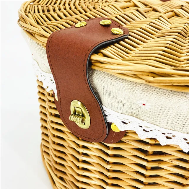 Canastas De Mimbre Canasta Para Bicicleta De Mimbre Removible