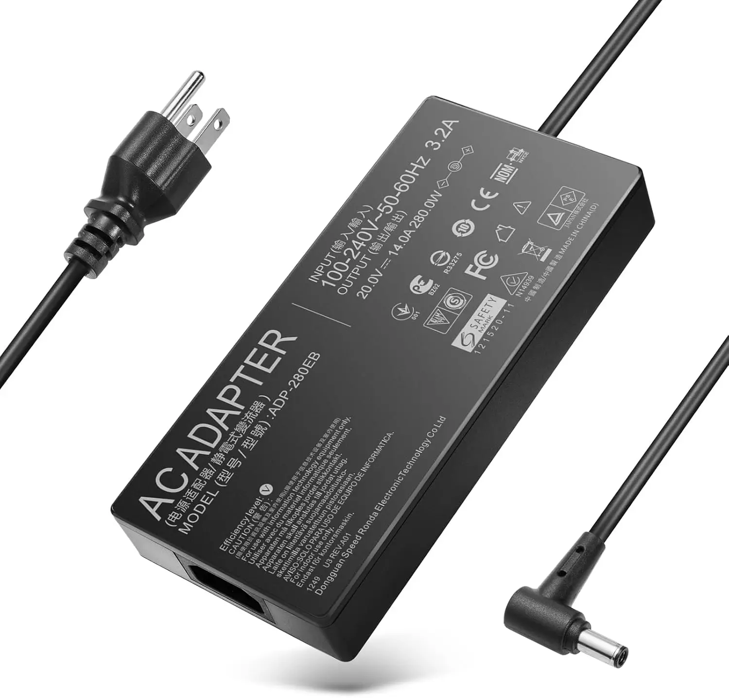 ASUS ROG G703GX-EV017FR G703GS-WS71 G703GI ADP-280BB B 노트북용 AC 충전기, 전원 공급 장치 어댑터 코드, 280W, 20V, 14A, 6.0x3.7mm