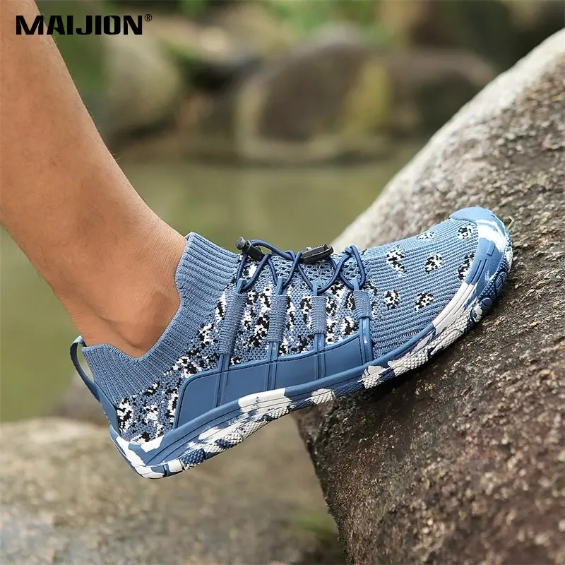Water Sports Shoe Men Women Breathable Beach Barefoot Aqua Shoe Non Slip Comfortable Quick-Dry Upstream Elastic Wading