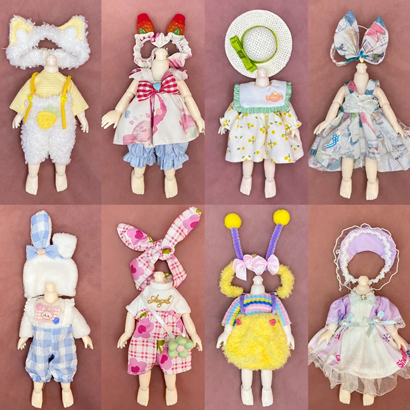 

1SET Одежда для 16--17 см. Модный костюм кукол 112 или 18 кукол юбки с одеждой 6 дюймов милая одежда форма