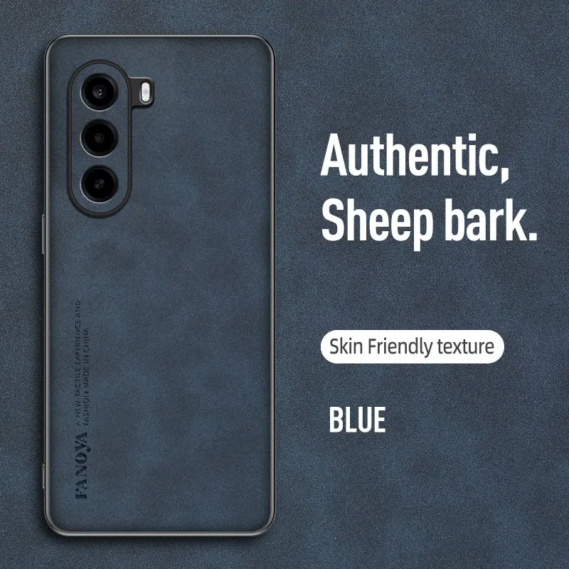 Luxury Sheepskin Leather Retro Men's Back Cover