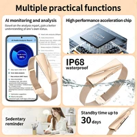 LIGE Call Reminder Smart Bracelet Sleep Heart Rate Monitoring Sport Fitness Tracker Couple Smart Wristband with Free APP 2 Bands - Image 6