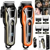 Kemei Hair Clipper Electric Professional Barber Clipper USB Rechargeable Hair Trimmer for Men  LCD Display Haircut Set KM-PG1990