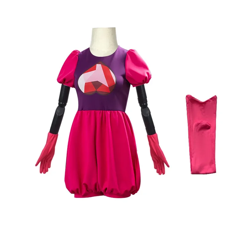 

2020 The Movie Steven Universe Cosplay Costumes Spinel Gem Dress Costume Jumpsuit For Women Girls Dress Sets With Gloves Socks