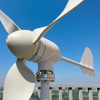 ชุดเครื่องกำเนิดไฟฟ้าพลังงานลม 10000W 20000W 15000W 12000W กังหันลมพลังงานฟรีสำหรับบ้านและฟาร์ม พร้อมตัวควบคุมไฮบริด MPPT 12V 24V 48V 1