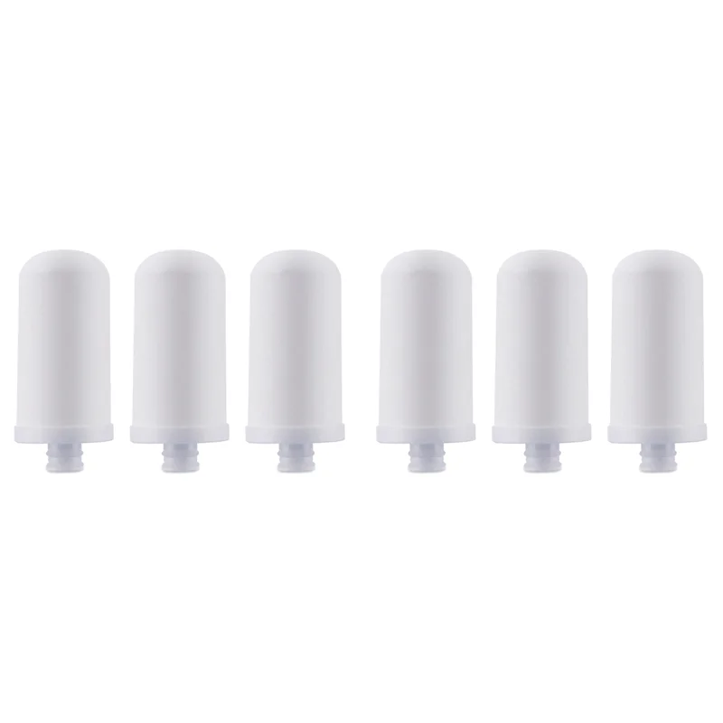 A23F-6Pcs 수도꼭지 정수기 필터 요소 워터 필터 피처는 가정용 JN-15 용 불소, 납, 미세 플라스틱을 제거합니다.