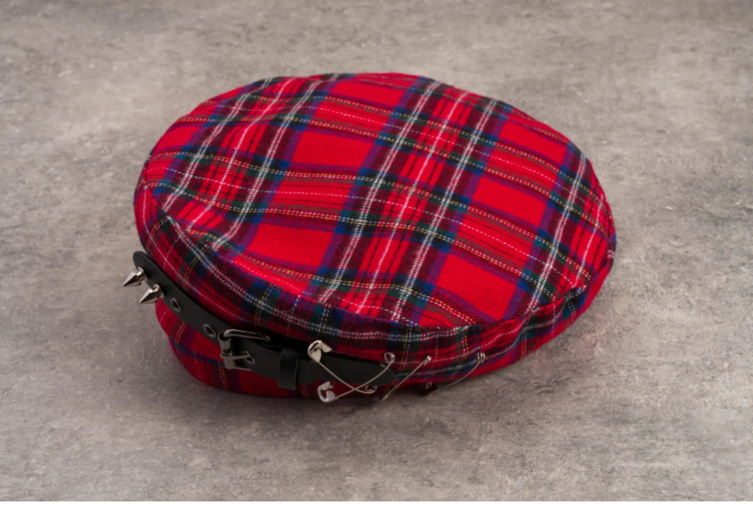 Fashion Women's Lolita Berets Cute Sailor Beret Gothic Wool Beret Hat with Lovely buckets for Fall Winter