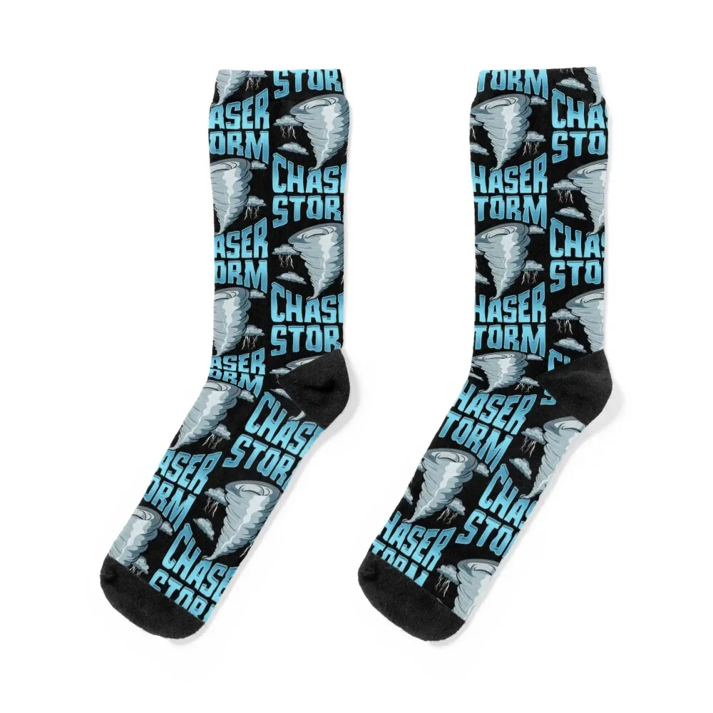 

Cute Storm Chaser Severe Weather Tornado Obsessed Tile Pattern Socks fashionable essential funny sock gym Boy Socks Women's