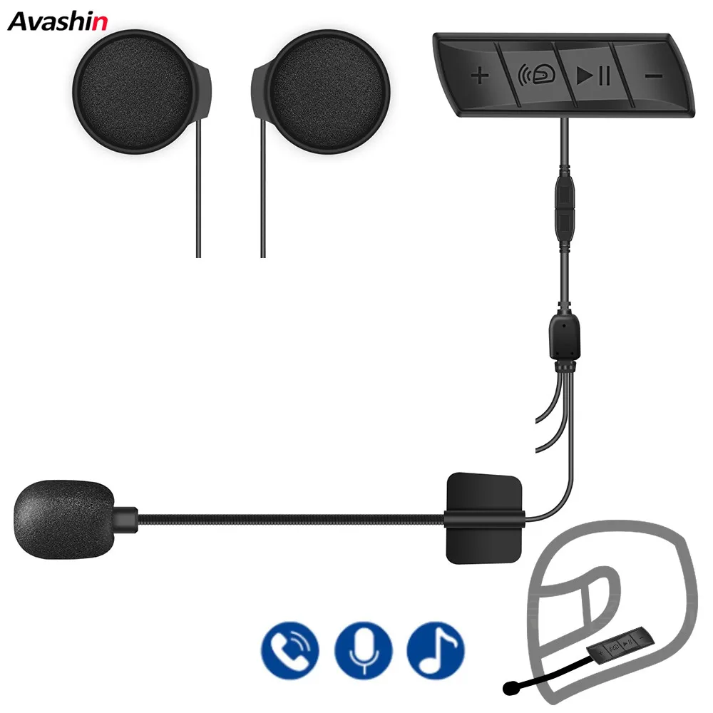 

Bluetooth-гарнитура для мотоциклетного шлема с функцией автоответа и FM-радио