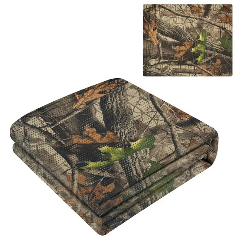 Quiet Net Camo Mesh Hunting Camouflage Cover Per Outdoor Hiding Bird Photography Duck Blind Garden Decorazione Militare 75D Cloth