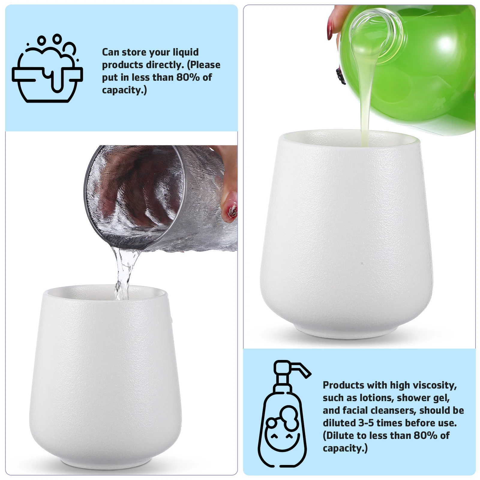 Lotion Dispenser Bottle Body Wash For Shower Pump Bottles Soap Hand Bathroom Dispensers 3