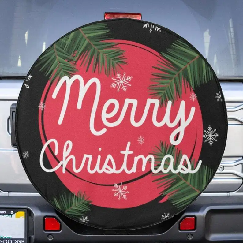 

Чехол для запасной шины с надписью «Merry Christmas»