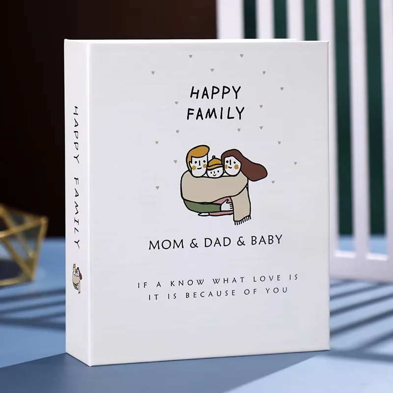 Photo Album 6-inch 100 Pockets Plastic Memorial Book For Family Photos