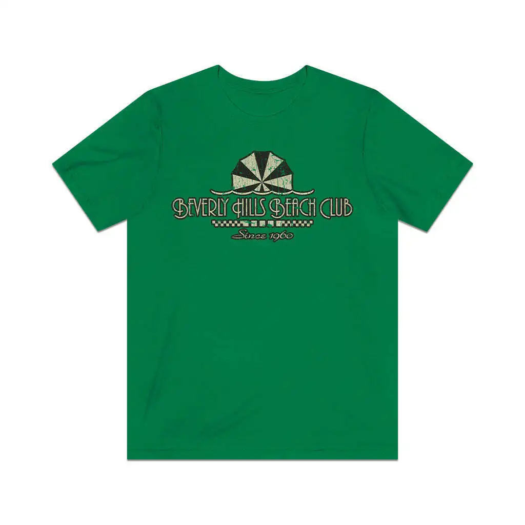Beverly Hills Beach Club 1960 T-Shirt Da Uomo Vintage A Maniche Lunghe O Corte