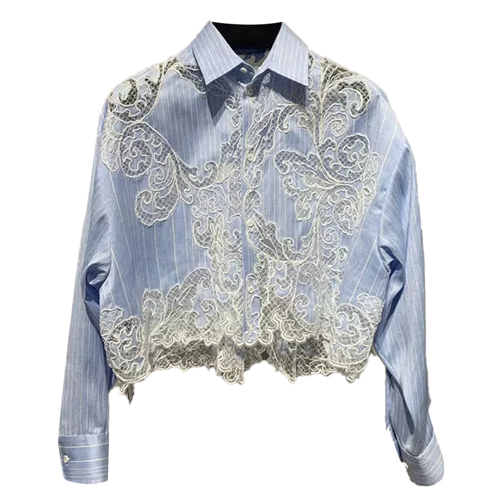 Scroll Lace Shirt main image 0