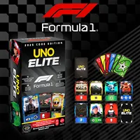 لعبة بطاقات UNO Elite HotWheels F1 Racing Collector's Edition - بطاقات لعب فاخرة بتصاميم نادرة لسيارات الفورمولا 1، لعبة لوحية هدية 1