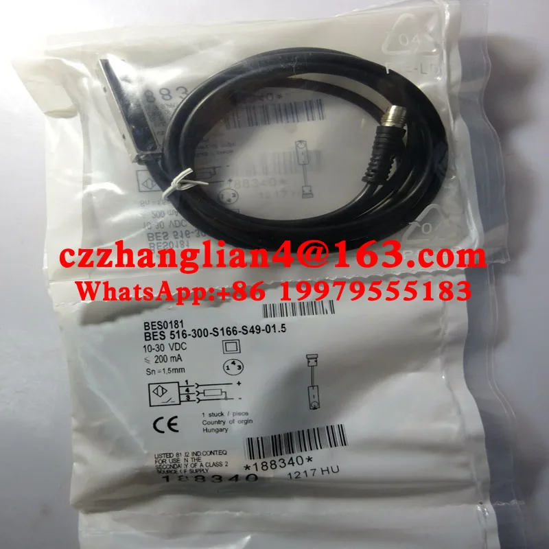 

Новый оригинальный датчик BES0186 BES 516-300-S180-PU-06, поставка точек