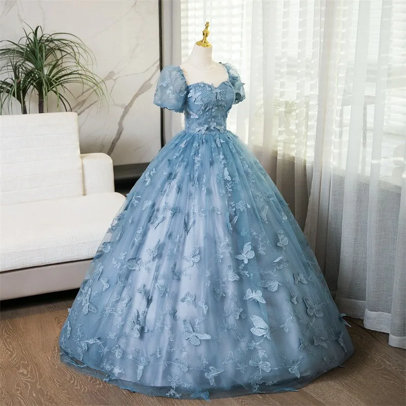 Party dress quinceanera dresses Sonhar Vestidos 15 Quinceanera Dresses Ball Gown Sweet Puff Sleeve Party Dress Elegant Sweetheart Prom Gown New