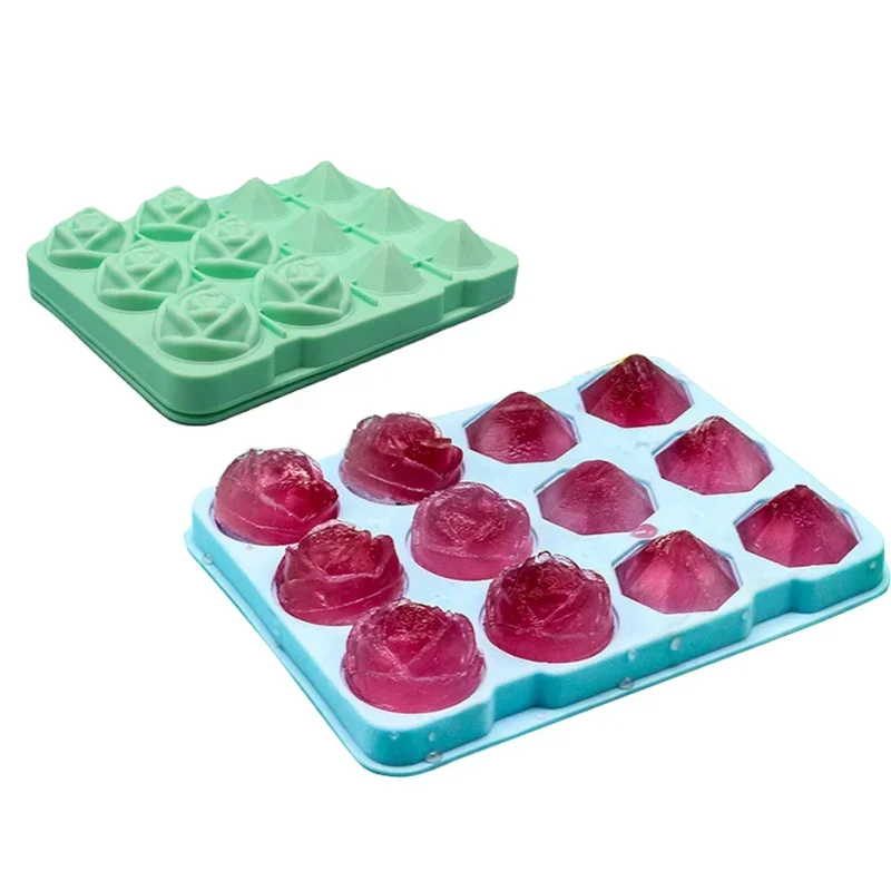 Diamond Shape Ice Grid Silicone Mold 