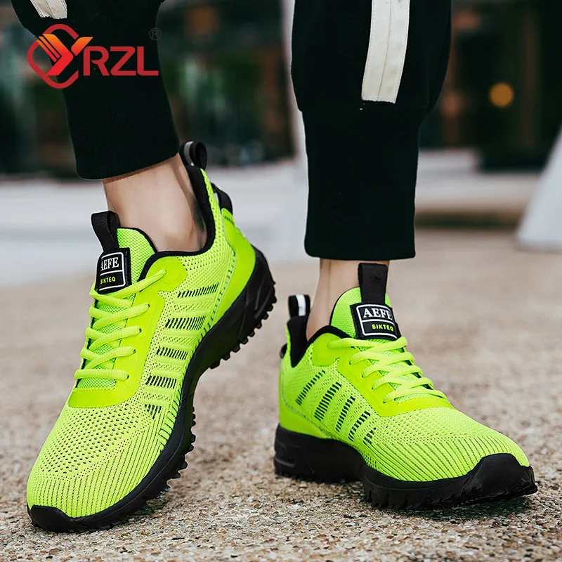 YRZL Mens Sneakers Breathable Running Shoes for Men Comfortable Classic Casual Sports Shoes Man Professional Training Shoes