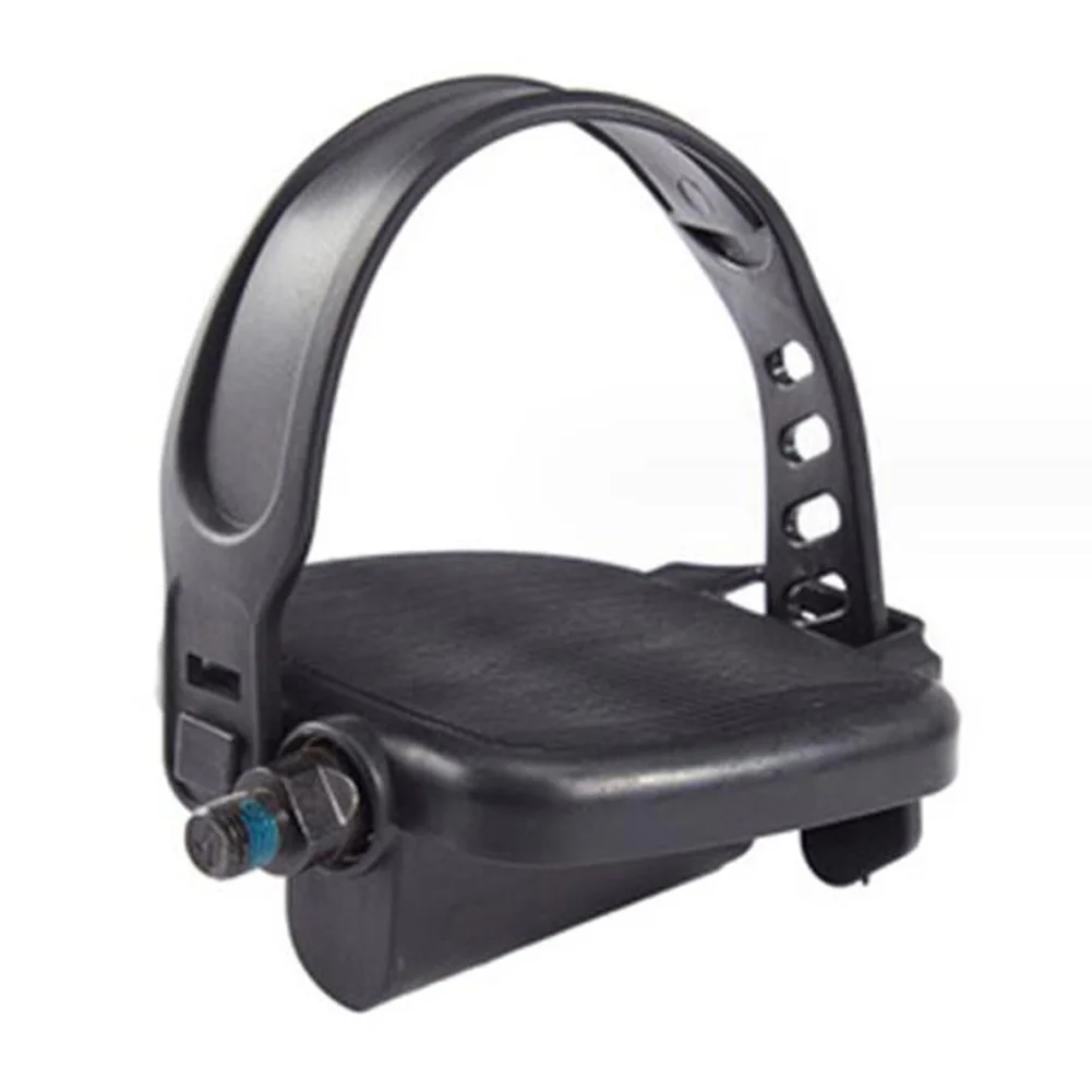 Description Picture 6 of item1 Pair Exercise Bike Pedals With Rubber Straps For Spin Bicycle And Indoor Stationary Bike Fitness Bike Pedal Accessories