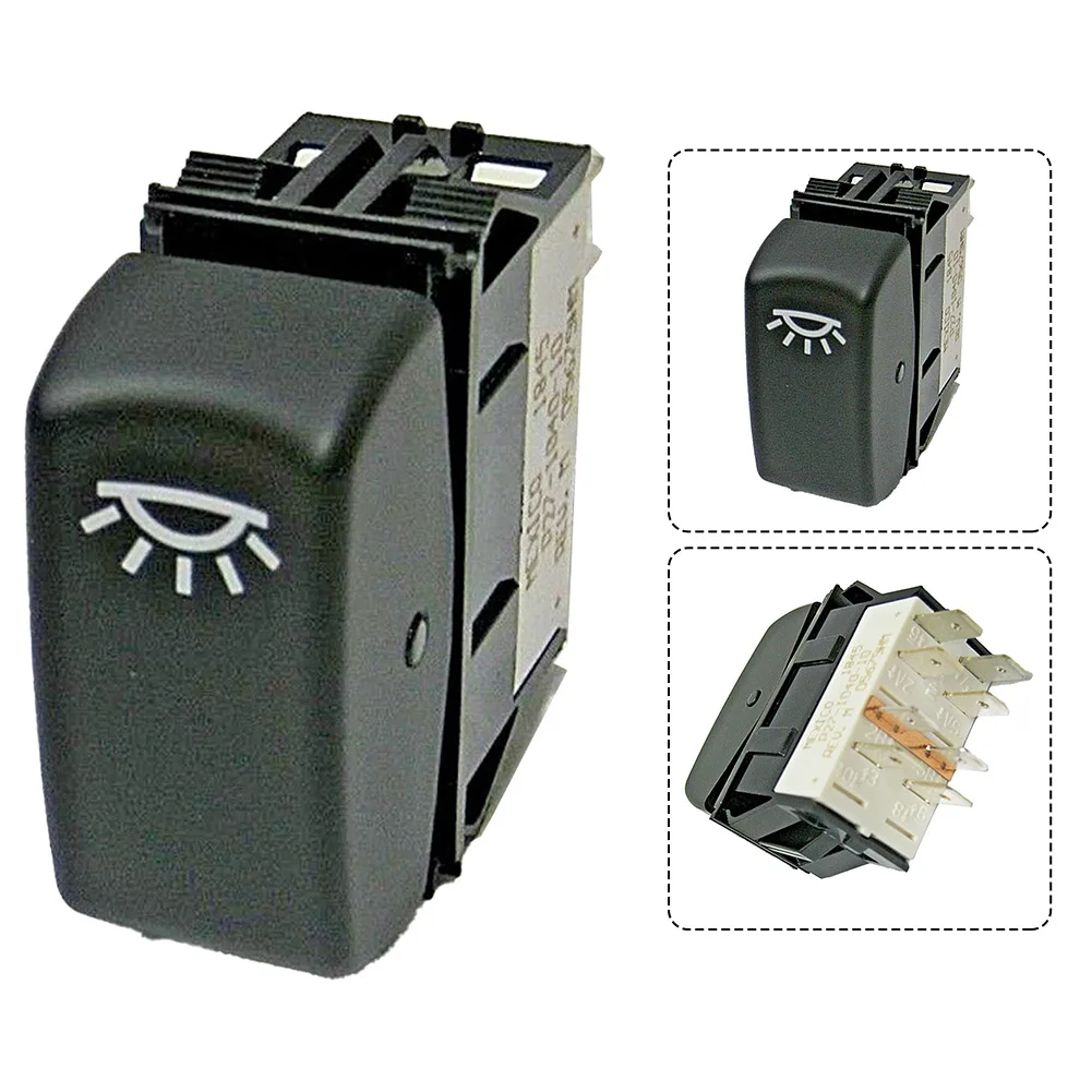 1pc Dome Lamp Rocker Switch For Kenworth P27104010 Plastic Black Car