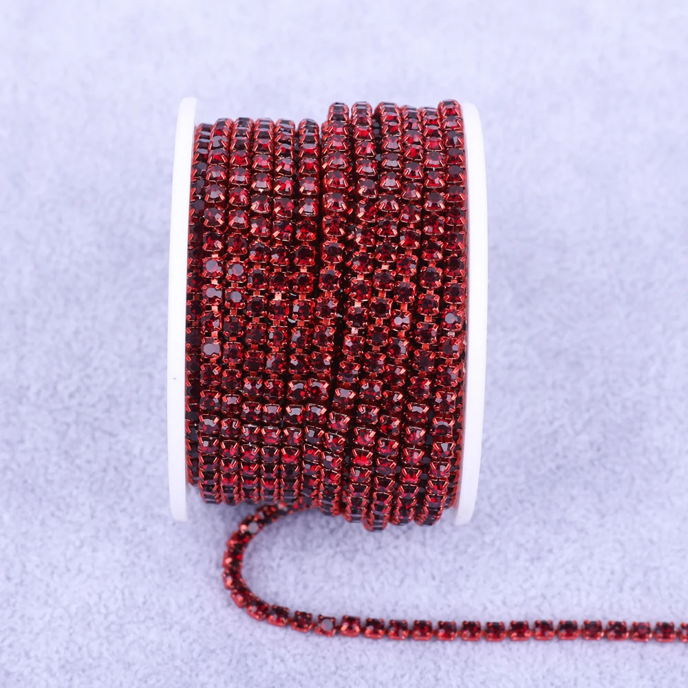 Radiant Gold Rhinestone Decorative Crystal Trim