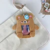 1pcs Cute Plush Kpop Photocard Holder, Cartoon Bear Photo Sleeve ID Bank Credit Card Holder Protector 6