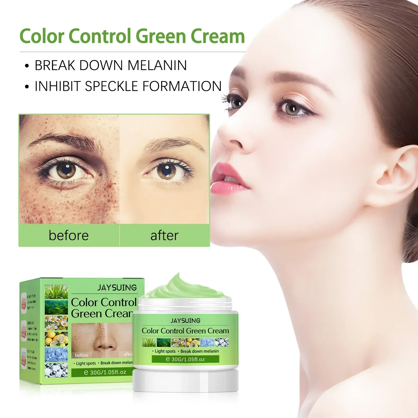 Face Cream Remove Melasma Dark Spots Lighten Melanin Remover Moisturizing Brightening Face Smooth Skin Korean Care Product 30ML