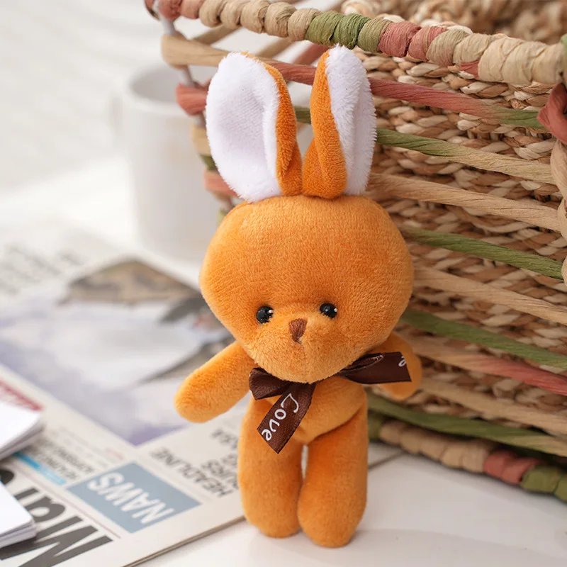 thumbnail image 1 of Lindo conejo de peluche suave Mini muñecos de conejo de peluche juguetes de peluche llavero boda decoración de Navidad regalos niños llavero muñeco colgante, 1 of 4