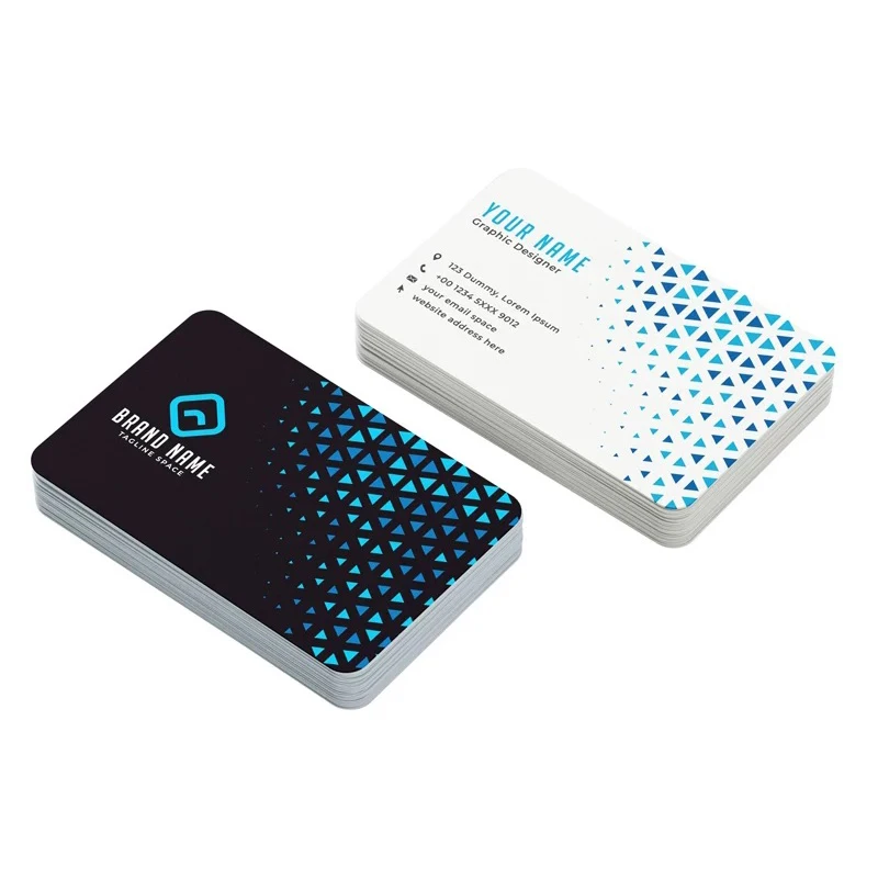 Custom PVC Business Cards Plastic Waterproof Cards Personalized Design Round Corner Business Custom Frosted PVC