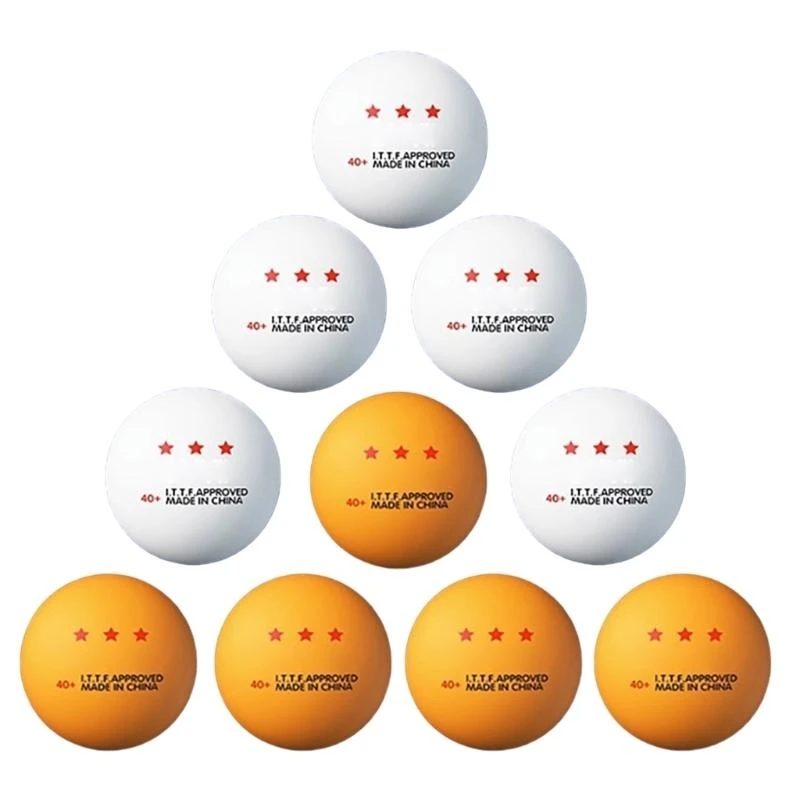 60 Palline Da Ping Pong 3 Stelle – 40 Mm – Arancione – Con Scatola Portatile