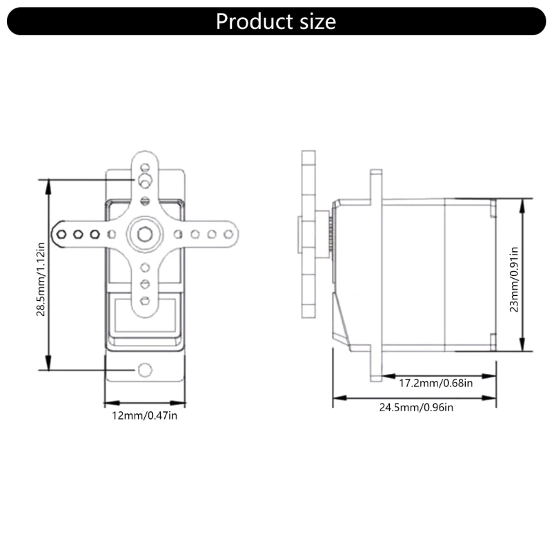 ES09MD Digital Swashplate Servo for Fixed Wing Aircraft, and Accurate Movement for Professional Hobbyists