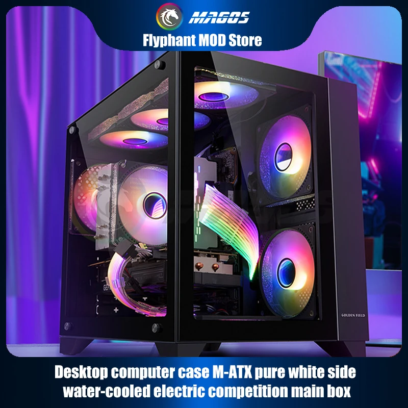 PC Case MATX Motherboard ATX Power Desktop Mini ITX Computer Gaming