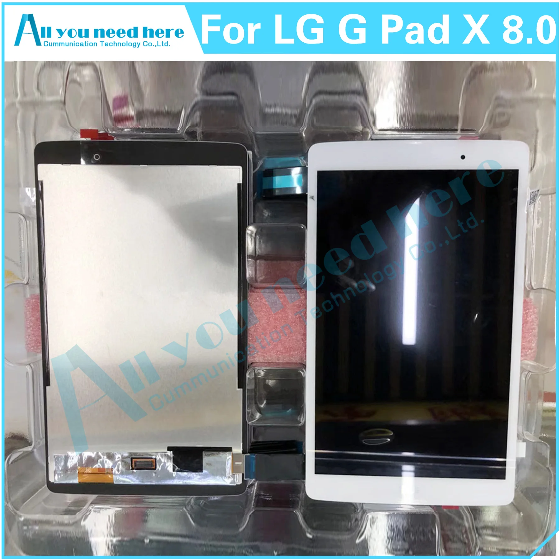 Test Al 100% Per Lg G Pad X 8.0 V520 V521 Display Lcd Touch Screen Digitizer Assembly Parti Di Riparazione Di Ricambio
