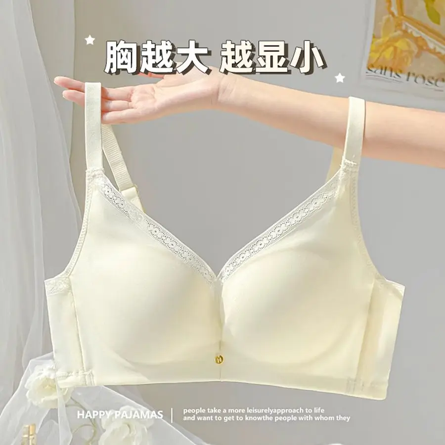

Underwear For Women With Large Breasts And Small Breasts Anti sagging Push up No Wire Rims Adjustable Large Size Bra