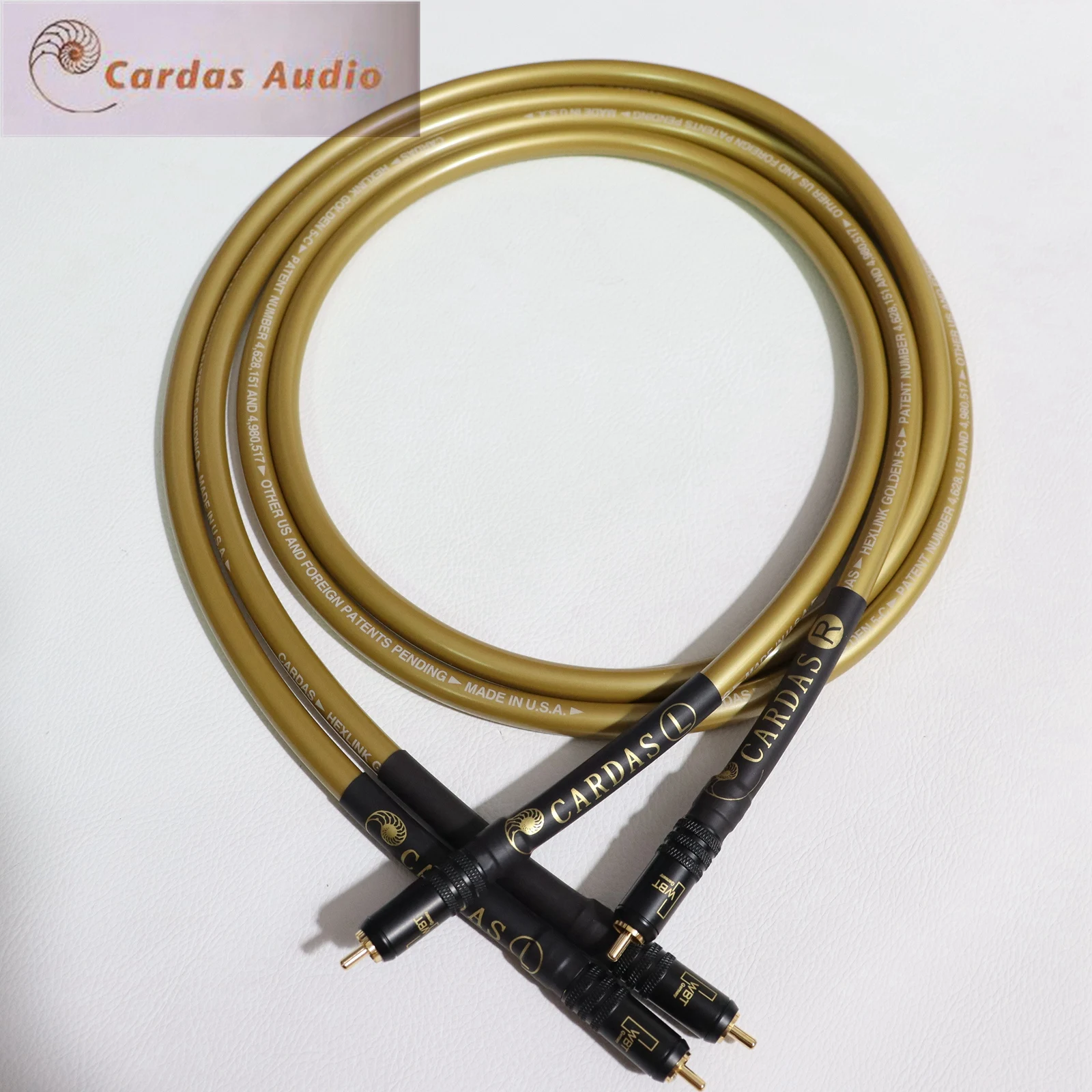 CARDAS rca jack cable High Quality OFC pure copper plated silver