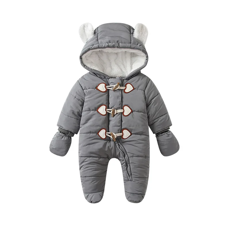 Boys Snow Infant Baby Girls Boys Winter Romper Coats Hooded Newborn Snowsuit Jumpsuit Down Coat Jackets Jumpsuit Bodysuit