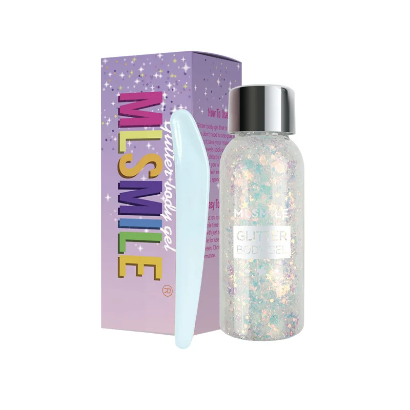 Radiant Waterproof High Gloss Glitter Gel for Eye, Nail, Hair, Body, and Face - Multifunctional Makeup for Festivals and Parties