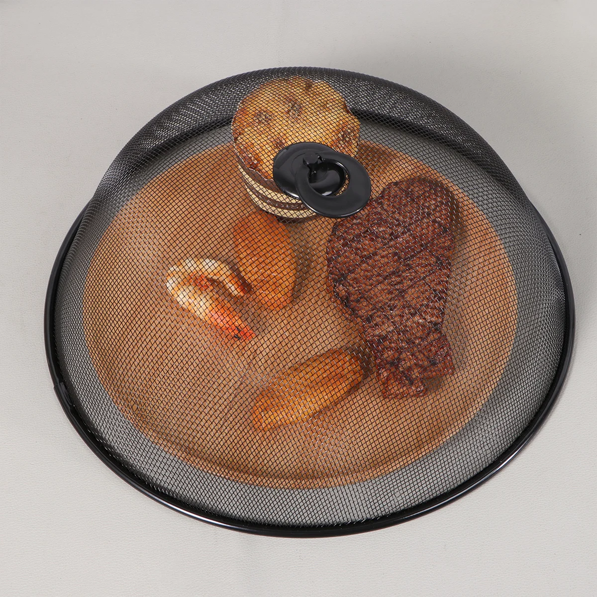 Food Cover Dustproof Stainless Steel Plate Anti Fly Mesh Dish Mosquito Protective Dinnerware Sets Home Garden 1Pc
