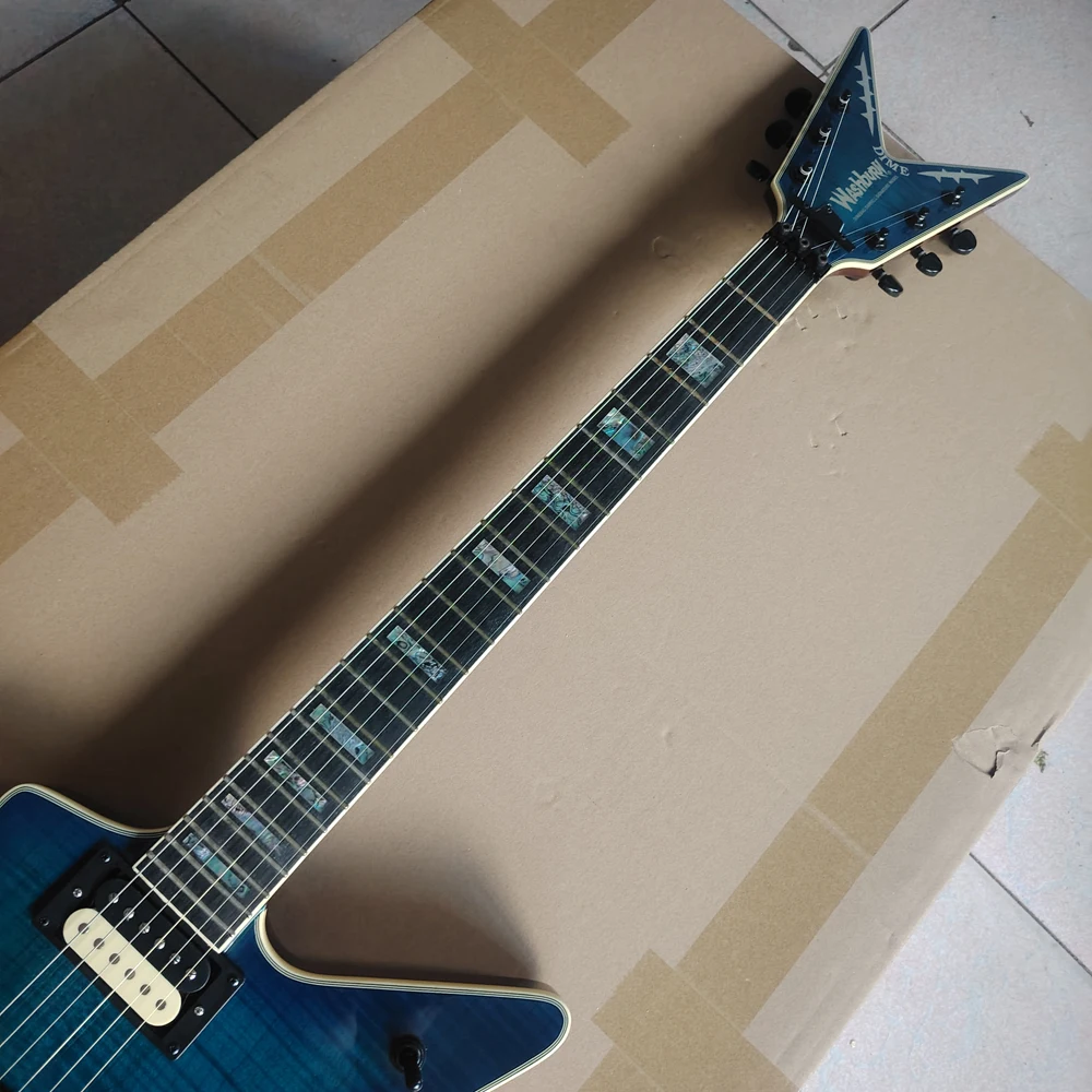 Blue Flame Maple Top Electric Guitar