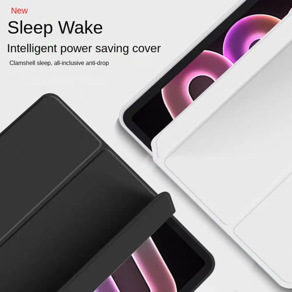 Smart Flip Cover with Tri-Folding Stand and Soft Silicone Design