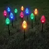 Solar Pathway Lights 5X Solar Powered Garden Pathway Lights Solar Garden Light Long Lasting Outdoor Lighted Stake Christmas 2