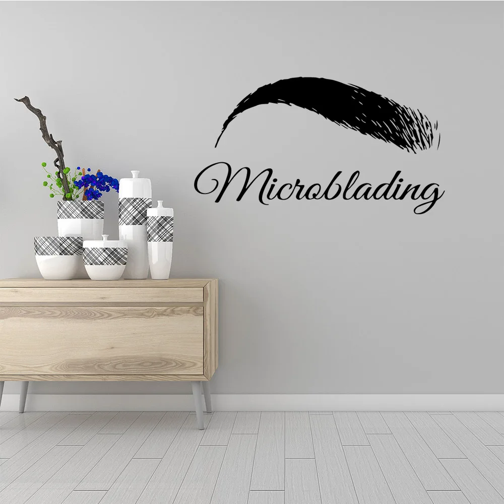 

Drop Shipping microblading Decal Removable Vinyl Mural Poster For Kids Rooms Decoration Wall Stickers Waterproof Wallpaper