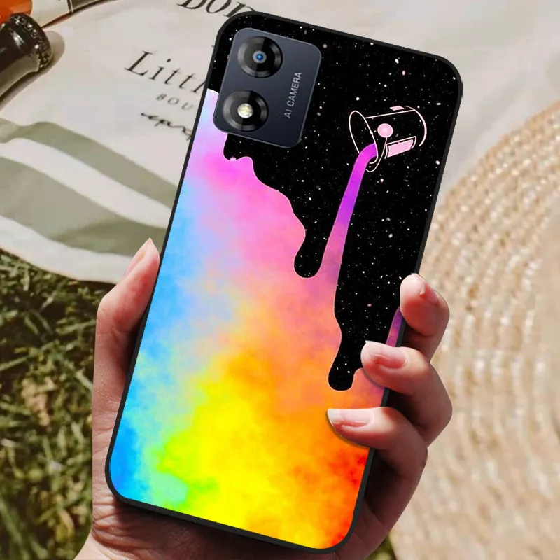Sleek Black Soft TPU Silicone Back Cover - Stylish Protective Case