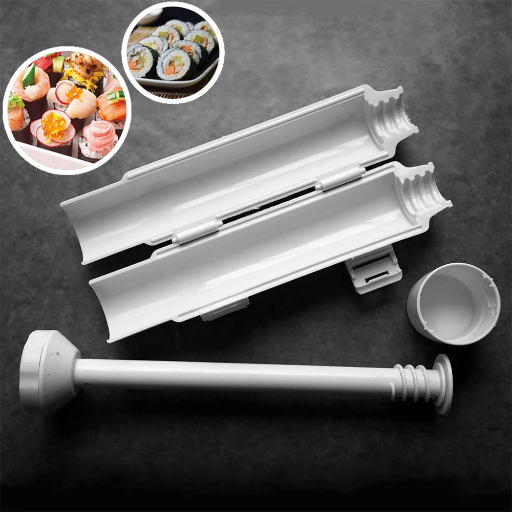Quick Sushi Maker Roller DIY Cylinder Rice Mold Meat Vegetable Rolling Mold  Japanese Sushi Device Making Machine Kitchen Gadgets - AliExpress
