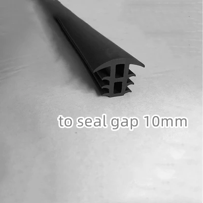 Description Picture 2 of itemCustom Solar Sealing Strip Rubber T for Photovoltaic Bracket Metal Cable Trench Cover Panel Seals Black White