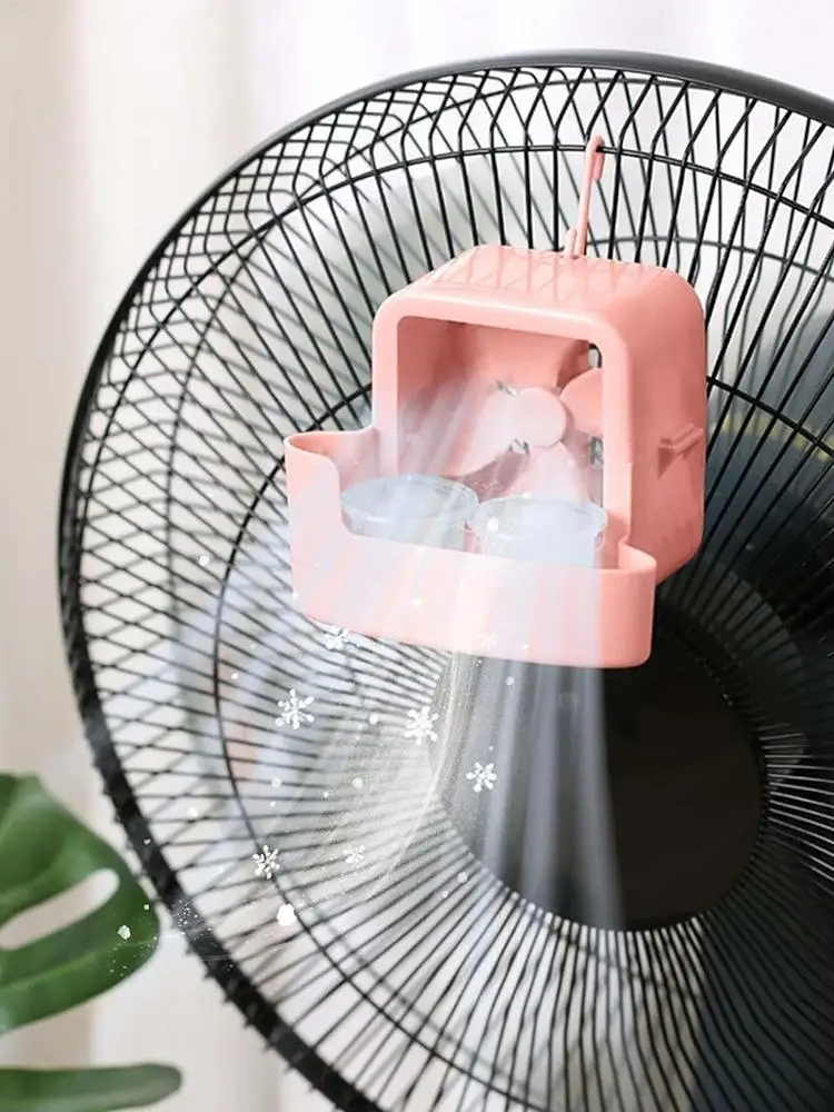 Adattatore per raffreddamento a nebulizzazione per ventilatore da pavimento, accessorio portatile per contenitore di ghiaccio, raffreddatore per box di raffreddamento rapido appendibile - Image 4