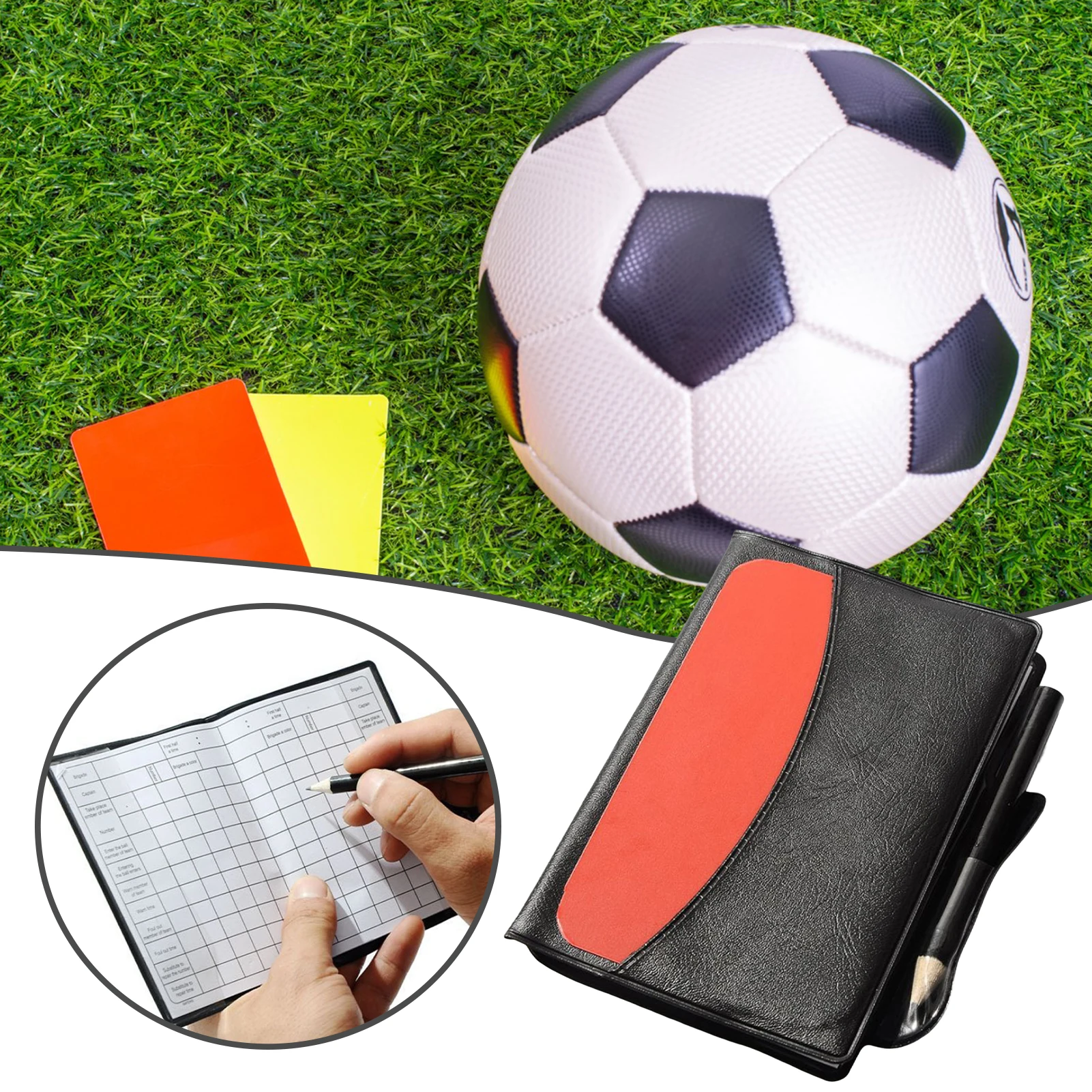 

Newly Warning Referee Red and Yellow Cards Easy to Track Scores Special Wallet Design Suitable for Soccer